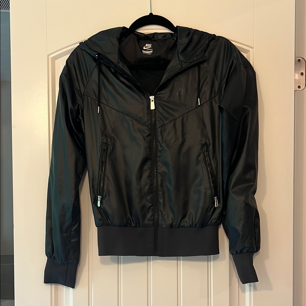 Nike Black Hooded Windbreaker